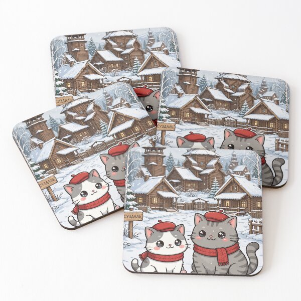 Item preview, Junior and Freda at Peterhof Palace Russia - Cute Cats with Parasols Sticker designed and sold by MAISON SYLVIE.
