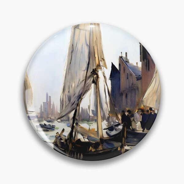 Item preview, Sailing Boats at Honfleur, designed and sold by artdesignsnow.