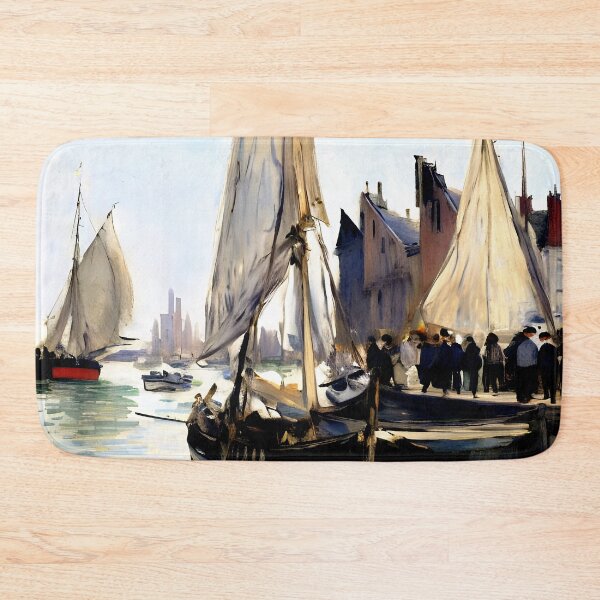 Item preview, Sailing Boats at Honfleur, designed and sold by artdesignsnow.
