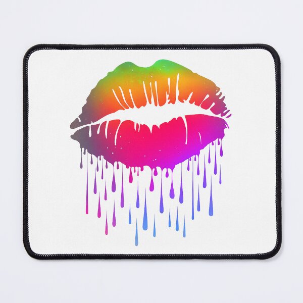 Item preview, Rainbow Dripping Lips Pop Art designed and sold by ZipZappa.