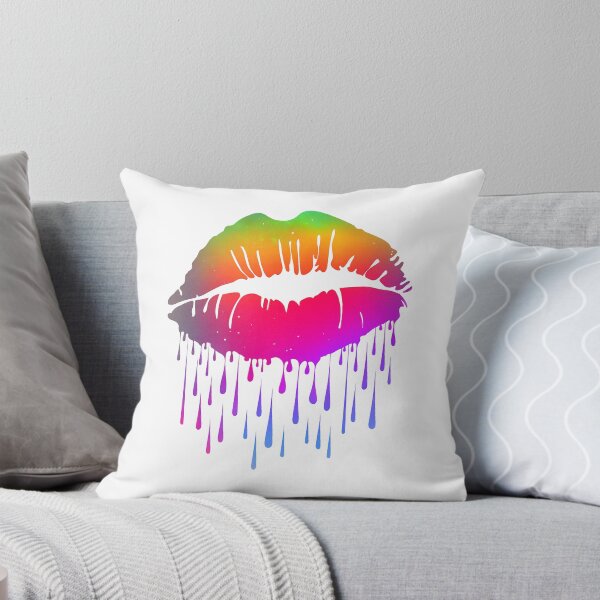 Item preview, Rainbow Dripping Lips Pop Art designed and sold by ZipZappa.