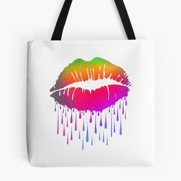 Item preview, Rainbow Dripping Lips Pop Art designed and sold by ZipZappa.