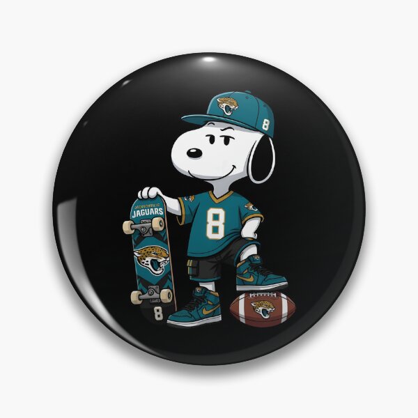 Item preview, Snoopy Jacksonville Football Skater designed and sold by Nahkolahmom.