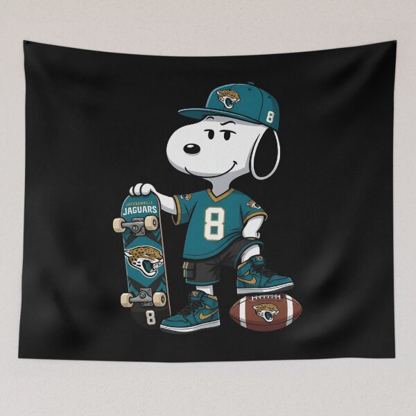 Artikelvorschau, Snoopy Jacksonville Football Skater entworfen und verkauft von Nahkolahmom.