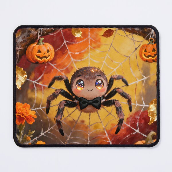 Item preview, Cute Halloween Spider with Bow Tie | Kawaii Pumpkin Web Autumn Art designed and sold by cr6zym1nd.