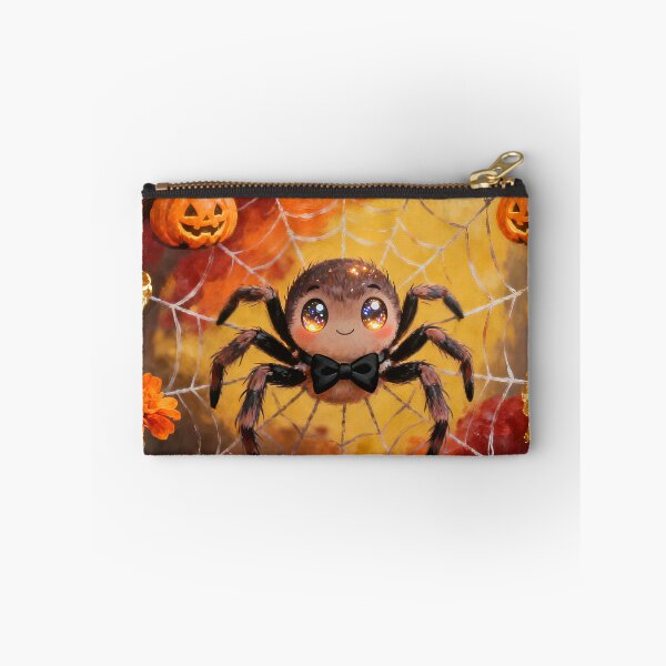 Item preview, Cute Halloween Spider with Bow Tie | Kawaii Pumpkin Web Autumn Art designed and sold by cr6zym1nd.