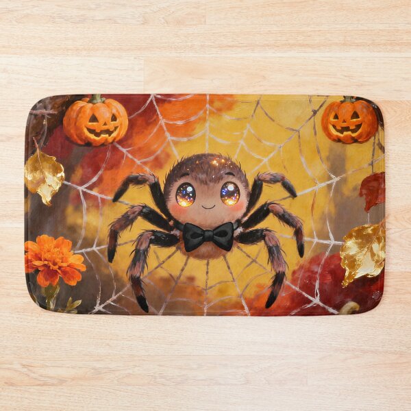 Item preview, Cute Halloween Spider with Bow Tie | Kawaii Pumpkin Web Autumn Art designed and sold by cr6zym1nd.