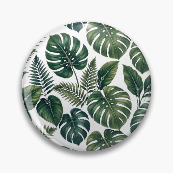 Item preview, Dark Moody Tropical Monstera & Fern Pattern designed and sold by Dabis26.