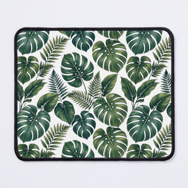 Item preview, Dark Moody Tropical Monstera & Fern Pattern designed and sold by Dabis26.