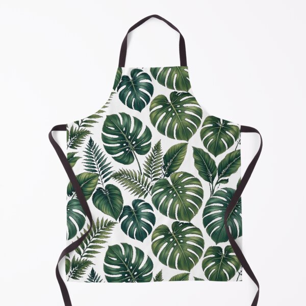 Item preview, Dark Moody Tropical Monstera & Fern Pattern designed and sold by Dabis26.