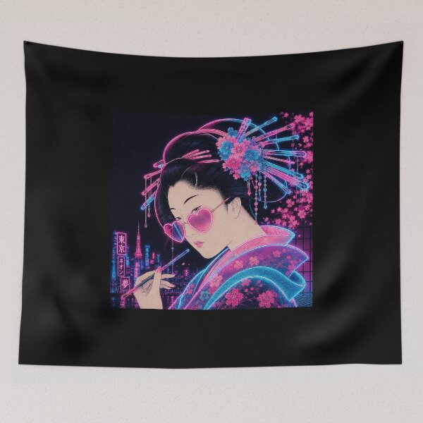 Item preview, Neon Sakura Geisha Dreams designed and sold by TOKYOSTUDIO.