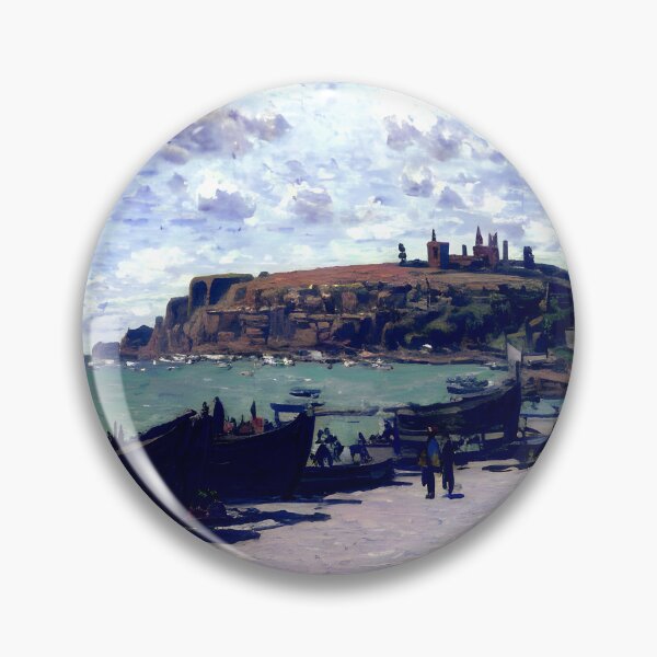Item preview, Sainte-Adresse, Fishing Boats on the Shore designed and sold by artdesignsnow.