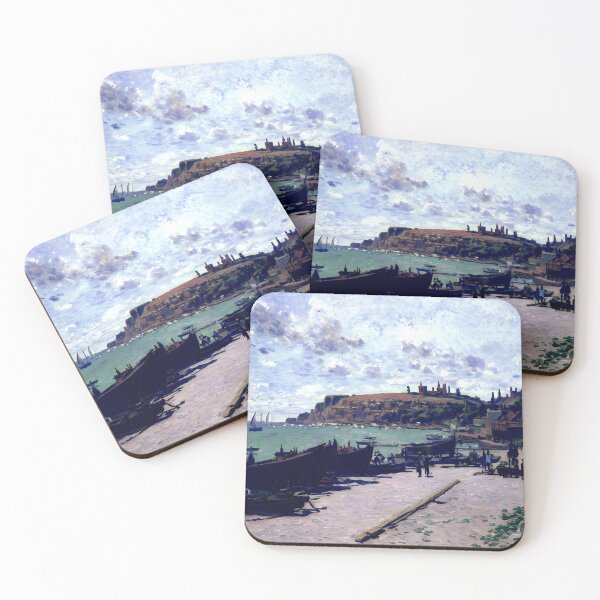 Item preview, Sainte-Adresse, Fishing Boats on the Shore designed and sold by artdesignsnow.