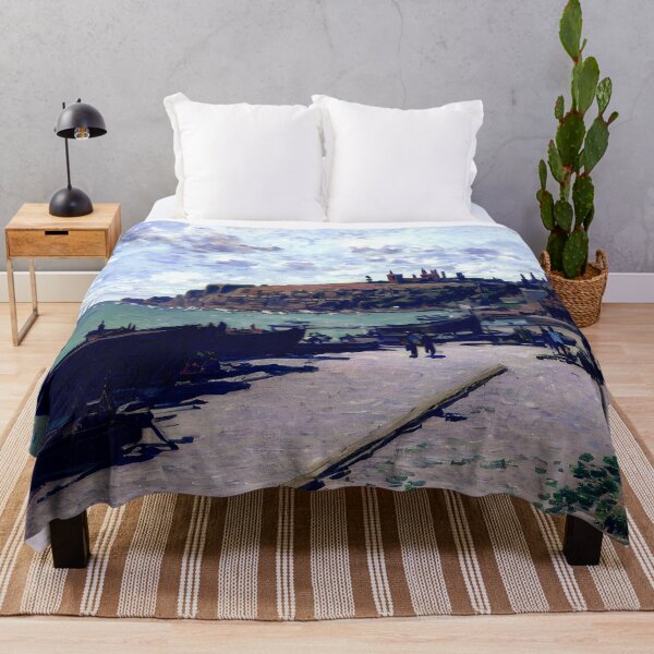 Item preview, Sainte-Adresse, Fishing Boats on the Shore designed and sold by artdesignsnow.