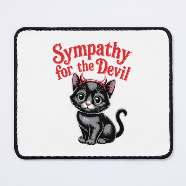 Item preview, Sympathy for the devil cat designed and sold by Kingrocker.