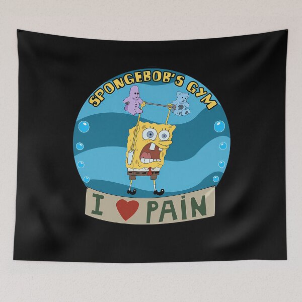 Item preview, Spongebob's Gym I Love Pain designed and sold by GrinReaperGoods.
