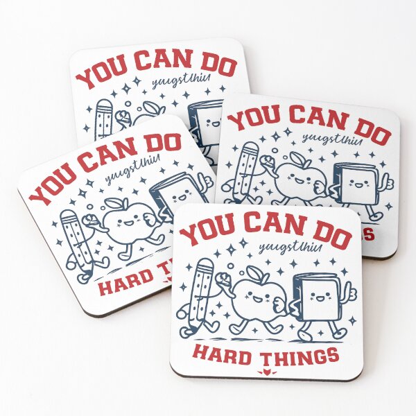 Item preview, You Can Do Hard Things Motivational School Tee designed and sold by MOCH- ART.