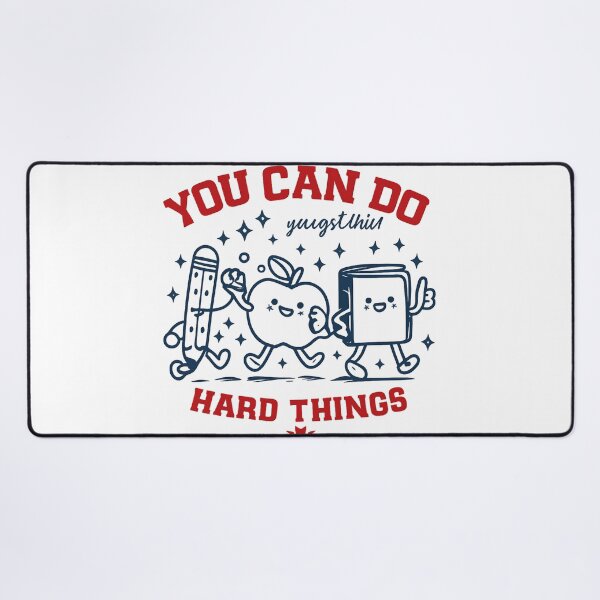 Item preview, You Can Do Hard Things Motivational School Tee designed and sold by MOCH- ART.