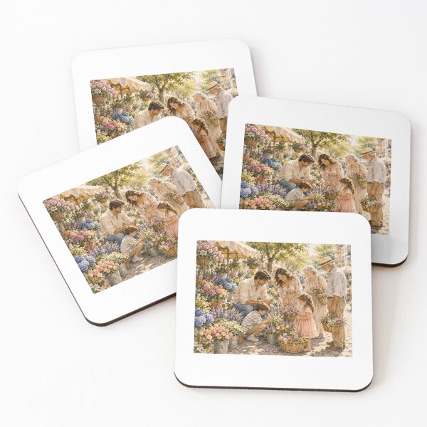 Item preview, Family Flower Market – Beautiful Summer Family Moments Watercolor designed and sold by NestDesigns01.