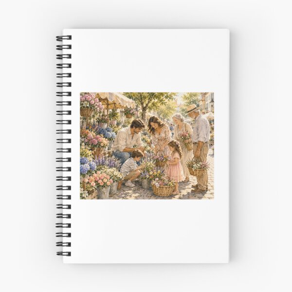 Item preview, Family Flower Market – Beautiful Summer Family Moments Watercolor designed and sold by NestDesigns01.