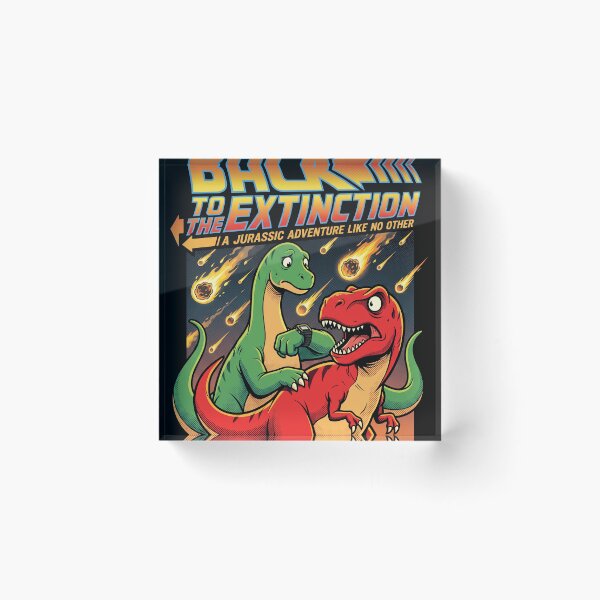 Item preview, Back to the Extinction Retro 80s Dinosaur Time Travel Parody designed and sold by AdyKurniawan.