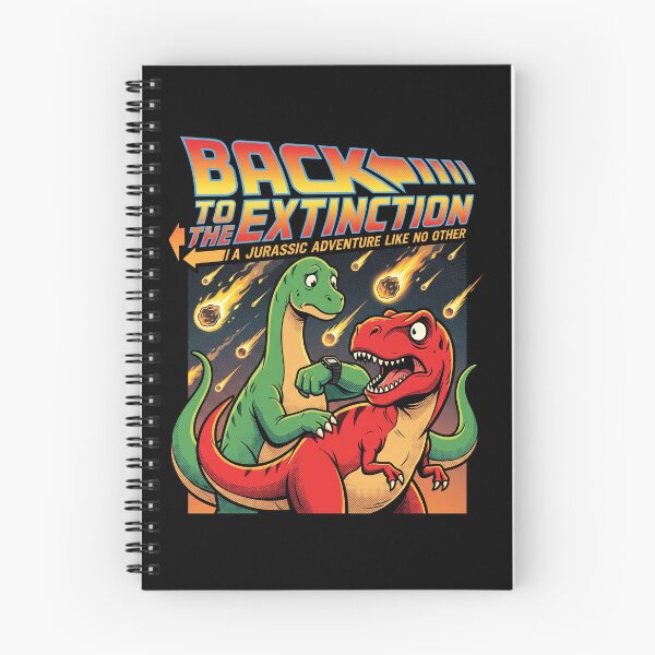 Item preview, Back to the Extinction Retro 80s Dinosaur Time Travel Parody designed and sold by AdyKurniawan.