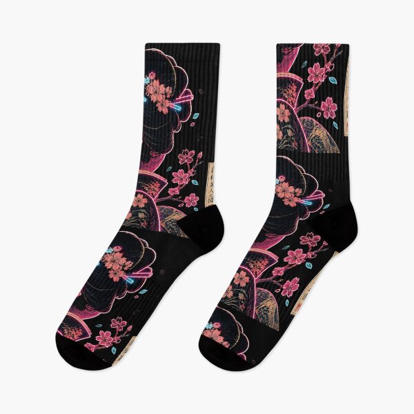 Item preview, Neon Ukiyo-e Sakura Beauty Portrait designed and sold by TOKYOSTUDIO.