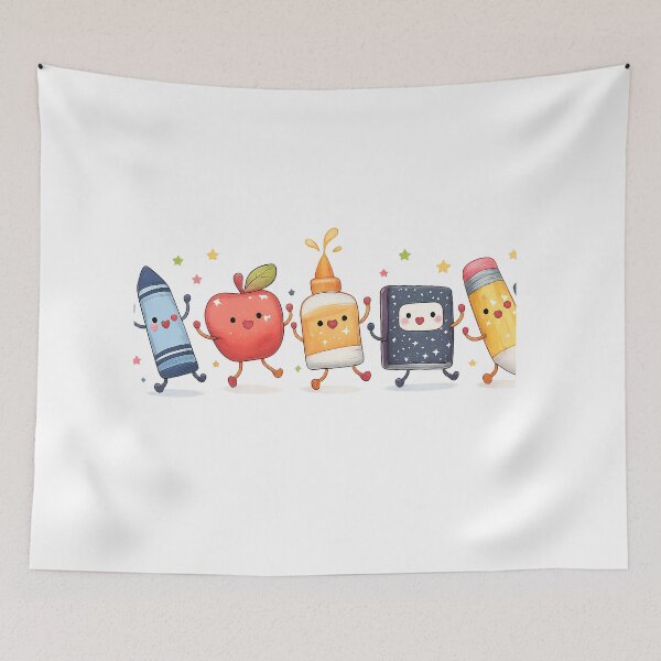 Item preview, Cute Craft Supplies Glue Crayon School Shirt designed and sold by MOCH- ART.