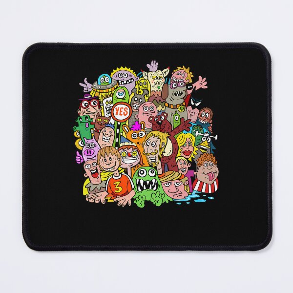 Item preview, Noodle Doodle Crowd Cartoon Painting designed and sold by ValerieEmard.