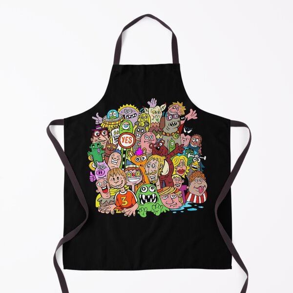 Item preview, Noodle Doodle Crowd Cartoon Painting designed and sold by ValerieEmard.