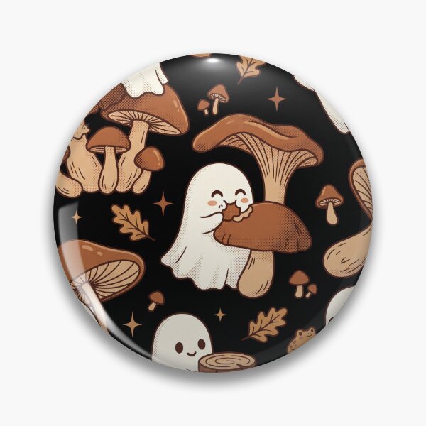 Item preview, Cute Cottagecore Ghost and Mushroom Autumn Aesthetic designed and sold by AdyKurniawan.
