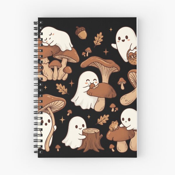 Item preview, Cute Cottagecore Ghost and Mushroom Autumn Aesthetic designed and sold by AdyKurniawan.
