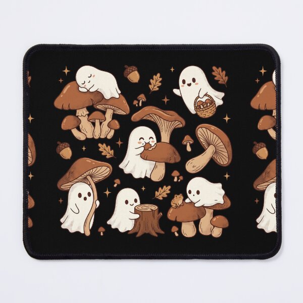 Item preview, Cute Cottagecore Ghost and Mushroom Autumn Aesthetic designed and sold by AdyKurniawan.