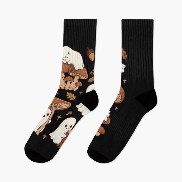 Item preview, Cute Cottagecore Ghost and Mushroom Autumn Aesthetic designed and sold by AdyKurniawan.