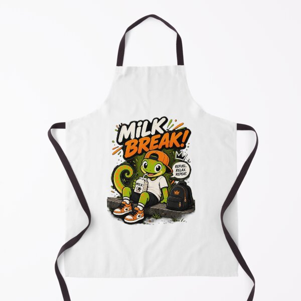 Item preview, Gecko Boy Milk Break Cute Cartoon designed and sold by ismai6.