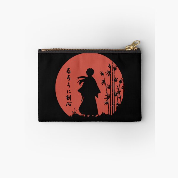 Item preview, Samurai Silhouette Standing In Front Of Red Moon designed and sold by ChesleyKilback.
