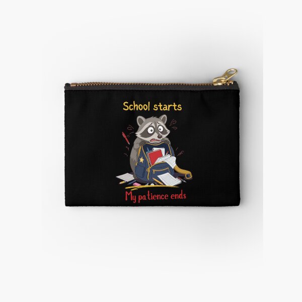 Item preview, School Starts My Patience Ends Funny Back to School Racoon designed and sold by T-version.