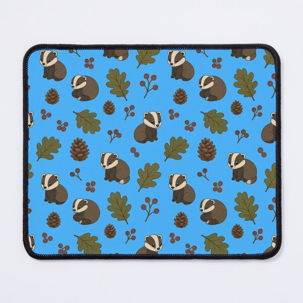 Item preview, Cute Woodland Badger & Pinecone Seamless Pattern designed and sold by Dabis26.