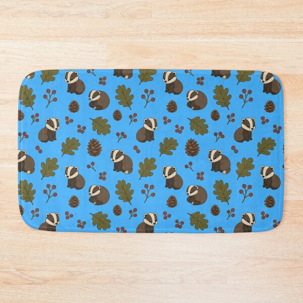 Item preview, Cute Woodland Badger & Pinecone Seamless Pattern designed and sold by Dabis26.