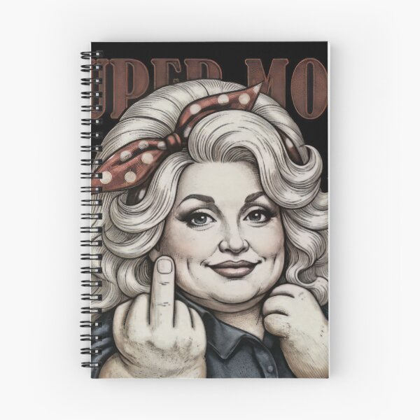 Item preview, SUPER MOM - Dolly Parton chubby Middle Finger Vintage #796 designed and sold by angel-knox.