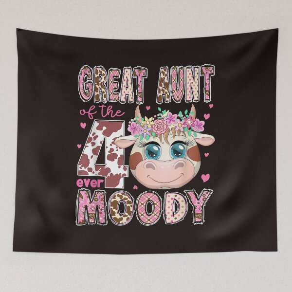Item preview, Great Aunt Of The Four Ever Moody 4th Birthday Cow designed and sold by mari-kayden.