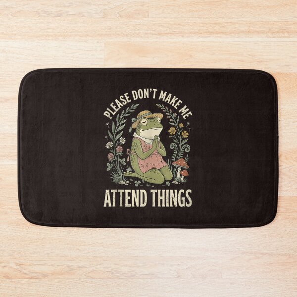 Item preview, Please Dont Make Me Attend Things Cottagecore Frog designed and sold by mari-kayden.