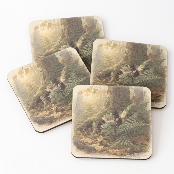 Item preview, Fern Sprite Painting Dewdrops designed and sold by PictorialWhimsy.