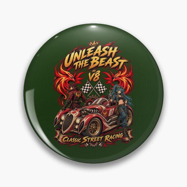 Item preview, Copy of Copy of Copy of Unleash the Beast V8 Muscle Car Graphic - Classic Street Racing Art designed and sold by zaoroo shop.