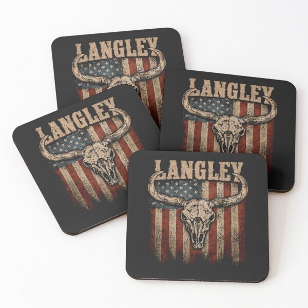 Item preview, Langley Western Longhorn Skull American Flag Vintage Country designed and sold by Cimohay55.