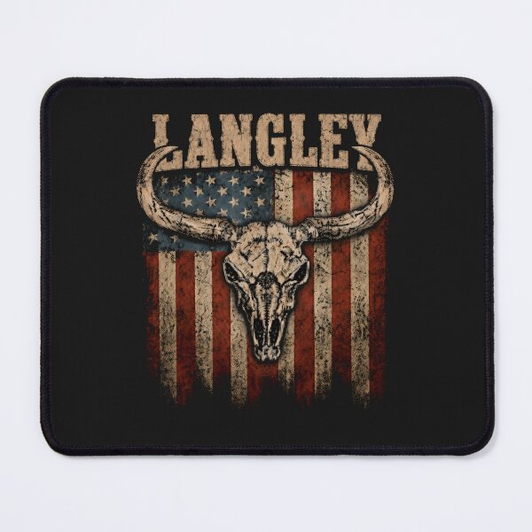 Item preview, Langley Western Longhorn Skull American Flag Vintage Country designed and sold by Cimohay55.