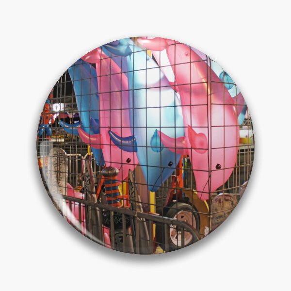 Item preview, Carnival Inflatable Dolphin Prizes Night Fair Midway Photography designed and sold by SiliconValleyUS.