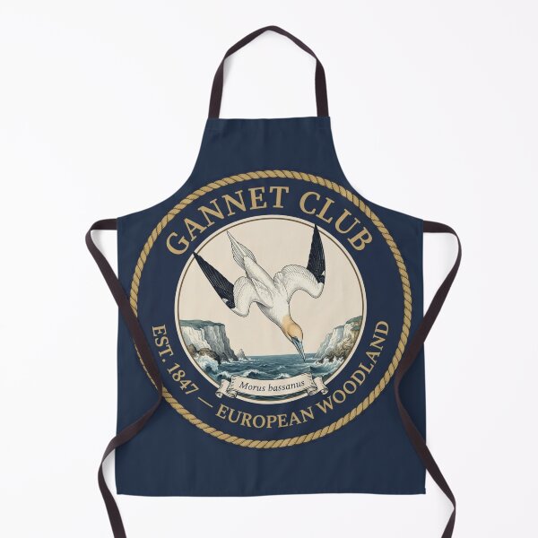 Item preview, Gannet Club Vintage Badge European Coastal Bird designed and sold by CalmCapy Co.