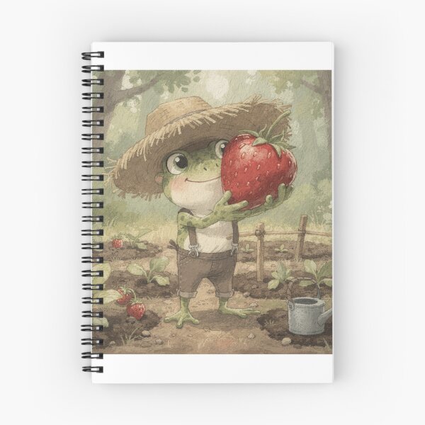 Item preview, Frog Gardener Giant Strawberry designed and sold by PictorialWhimsy.