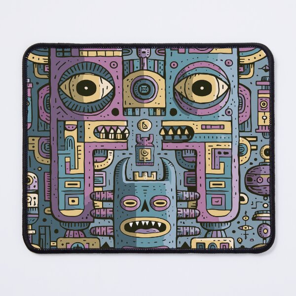 Item preview, Intricate Alien Robot Totem Design designed and sold by Romgora.